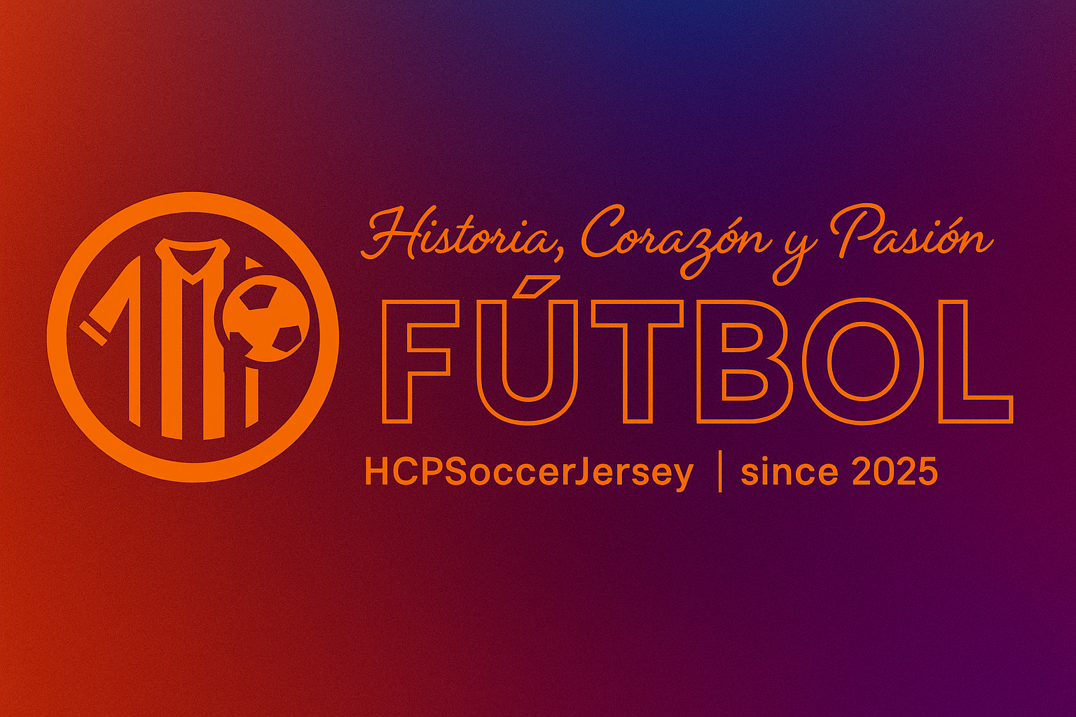 Logo horizontal HCPSoccerJersey con círculo